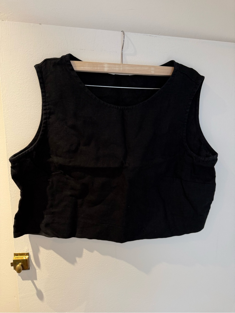 Elizabeth Suzann Black Cropped Tank Top